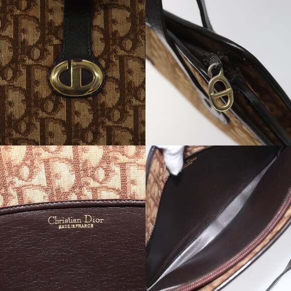 DIOR Trotter Canvas Hand Bag Brown - Picture 11 of 12